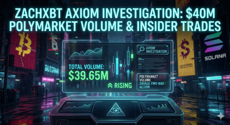 ZachXBT Axiom Investigation : $40M Polymarket Volume & Insider Trades