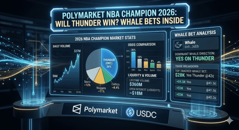 Polymarket NBA Champion 2026: Will Thunder Win? Whale Bets Inside