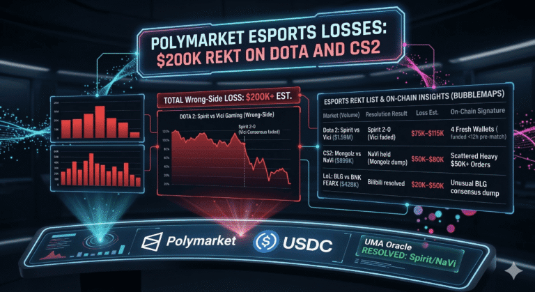 Polymarket Esports Losses: $200K Rekt on Dota and CS2