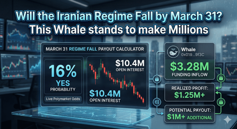 Will the Iranian Regime Fall by March 31? This Whale stands to make Millions