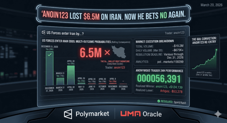 anoin123 Lost $6.5M on Iran. Now He Bets No Again.