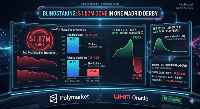 blindStaking: $1.87M Gone in One Madrid Derby.