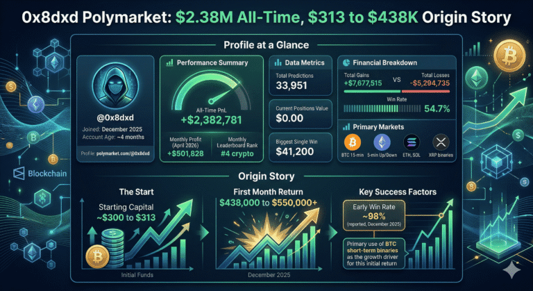 0x8dxd Polymarket: $2.38M All-Time, $313 to $438K Origin Story