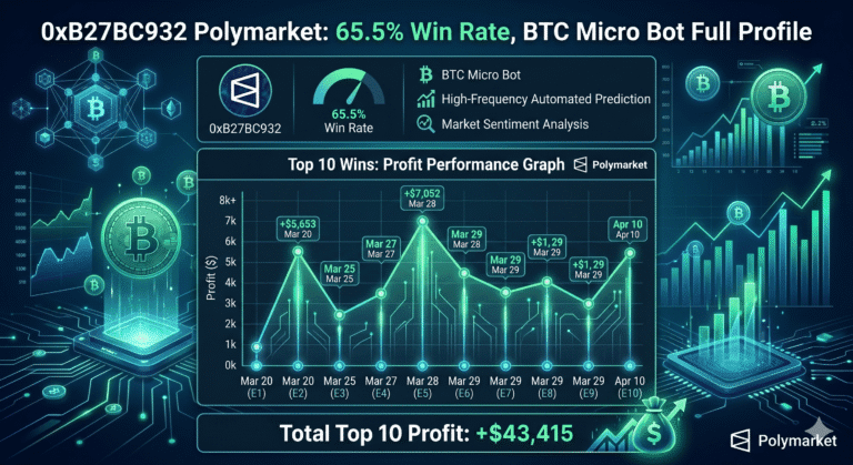 0xB27BC932 Polymarket: 65.5% Win Rate, BTC Micro Bot Full Profile