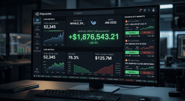 3456apple Polymarket: $410K Monthly, BTC Micro Grinder Full Profile