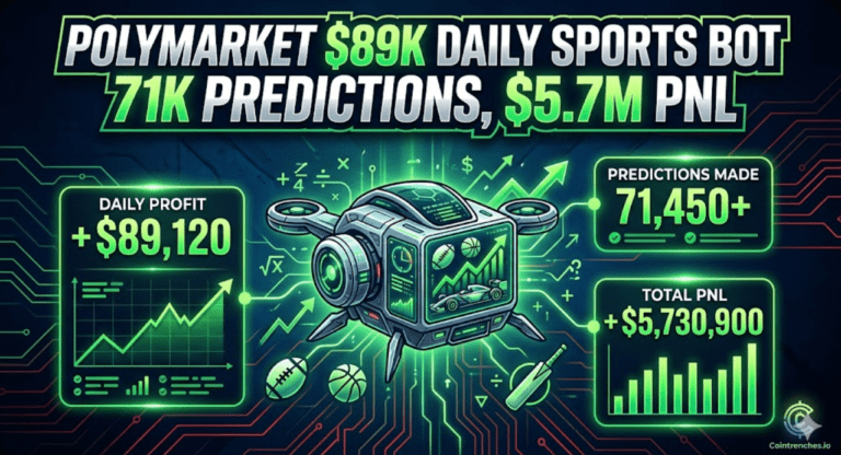 Polymarket $89K Daily Sports Bot: 71K Predictions, $5.7M PnL