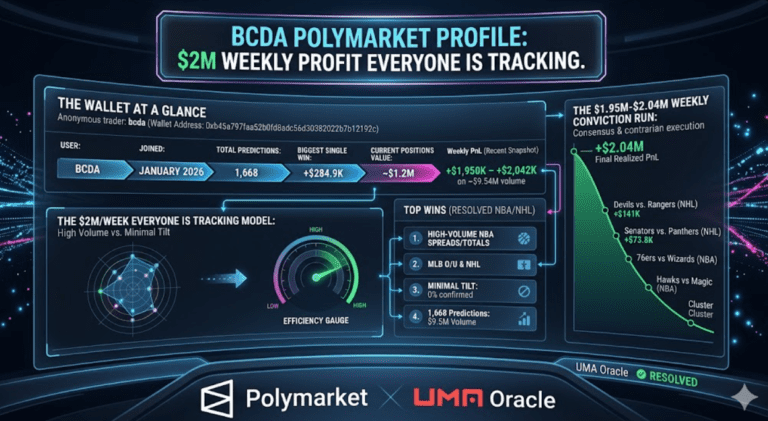 bcda Polymarket Profile: $2M Weekly Profit Everyone is Tracking