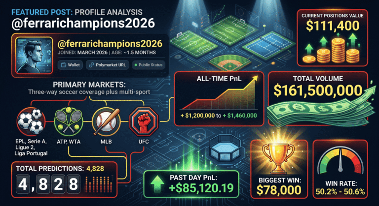ferrarichampions2026 Polymarket: $1.4M, Three-Way Soccer Coverage