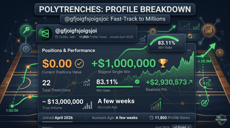 gfjoigfsjoigsjoi Polymarket: $2.93M on 22 Bets, 83% Win Rate Profile